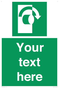 Custom Turn Clockwise Sign